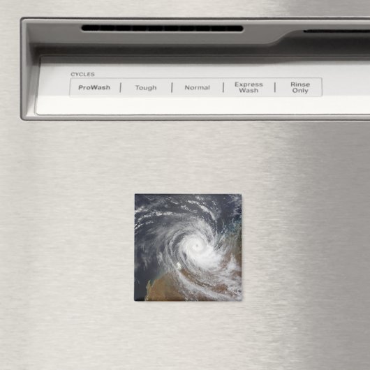 Tropische Cyclone Billy over Australië 2 Magneet (Insitu (Vaatwasser))