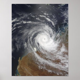 Tropische Cyclone Billy over Australië 2 Poster