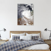 Tropische Cyclone Billy over Australië Canvas Afdruk (Insitu (Slaapkamer))