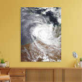 Tropische Cyclone Billy over Australië Canvas Afdruk (Insitu (Woonkamer))