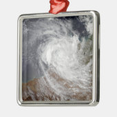 Tropische Cyclone Billy over Australië Metalen Ornament (Links)