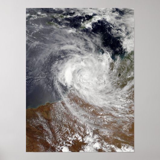 Tropische Cyclone Billy over Australië Poster (Voorkant)