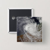 Tropische Cyclone Billy over Australië Vierkante Button 5,1 Cm (Voorkant /achterkant)