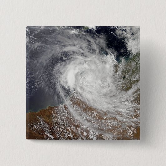 Tropische Cyclone Billy over Australië Vierkante Button 5,1 Cm (Voorkant)