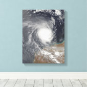 Tropische Cyclone Billy uit Australië Canvas Afdruk (Insitu (Houten vloer))