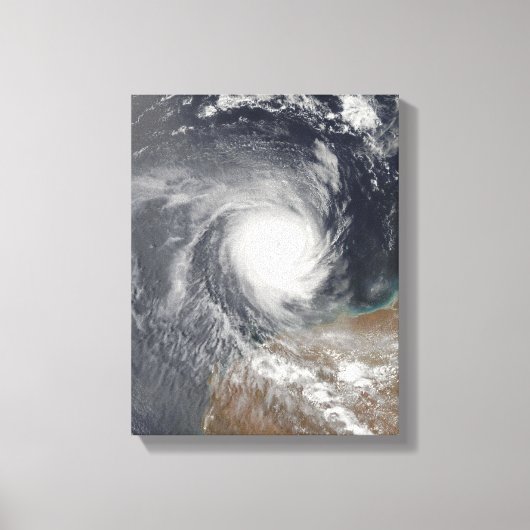 Tropische Cyclone Billy uit Australië Canvas Afdruk (Voorkant)