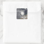 Tropische Cyclone Billy uit Australië Vierkante Sticker (Tas)