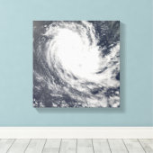 Tropische cyclone Carina Canvas Afdruk (Insitu (Houten vloer))