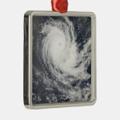 Tropische cyclone Carina Metalen Ornament (Rechts)