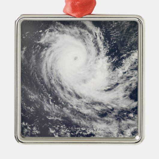 Tropische cyclone Carina Metalen Ornament (Voorkant)