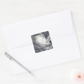 Tropische cyclone Carina Vierkante Sticker (Envelop)