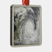 Tropische Cyclone Gael van Madagascar 2 Metalen Ornament (Rechts)
