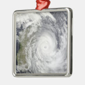 Tropische Cyclone Gael van Madagascar 2 Metalen Ornament (Links)
