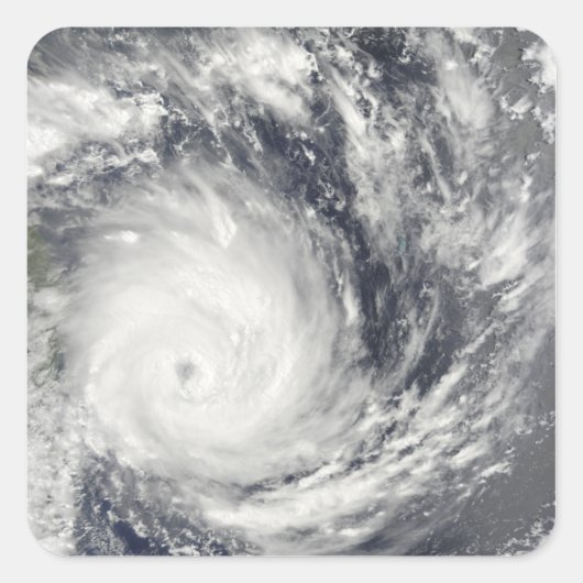 Tropische Cyclone Gael van Madagascar Vierkante Sticker (Voorkant)