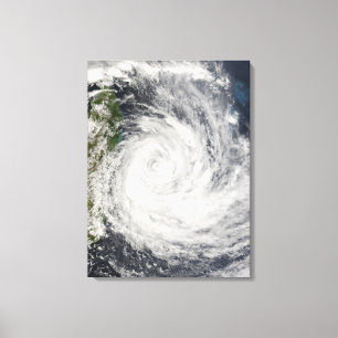 Tropische Cyclone Gamede van Madagascar Canvas Afdruk