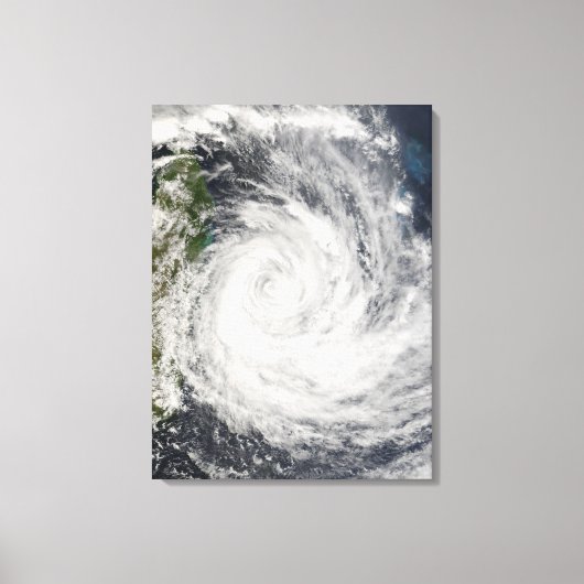 Tropische Cyclone Gamede van Madagascar Canvas Afdruk (Voorkant)