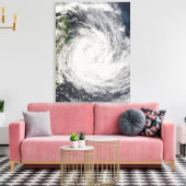 Tropische Cyclone Gamede van Madagascar Canvas Afdruk (Insitu (Woonkamer))