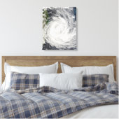 Tropische Cyclone Gamede van Madagascar Canvas Afdruk (Insitu (Slaapkamer))