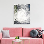 Tropische Cyclone Gamede van Madagascar Canvas Afdruk (Insitu (Woonkamer))