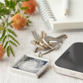 Tropische Cyclone Gamede van Madagascar Sleutelhanger (Zijkant)