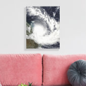 Tropische Cyclone Hamish over Australië Canvas Afdruk (Insitu (Woonkamer))