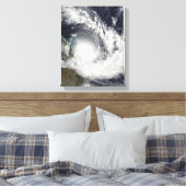 Tropische Cyclone Hamish over Australië Canvas Afdruk (Insitu (Slaapkamer))