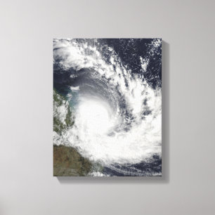 Tropische Cyclone Hamish over Australië Canvas Afdruk