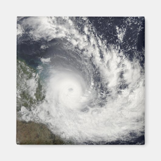 Tropische Cyclone Hamish over Australië Magneet (Voorkant)