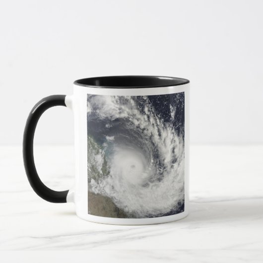 Tropische Cyclone Hamish over Australië Mok (Links)