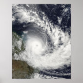 Tropische Cyclone Hamish over Australië Poster (Voorkant)