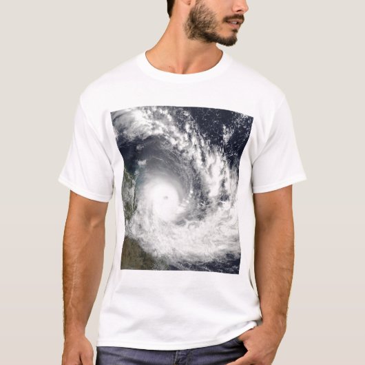 Tropische Cyclone Hamish over Australië T-shirt (Voorkant)