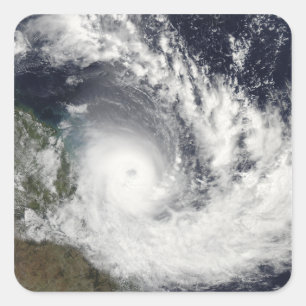 Tropische Cyclone Hamish over Australië Vierkante Sticker