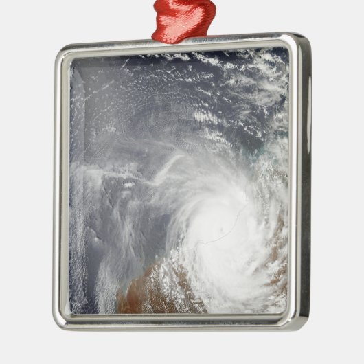 Tropische Cyclone Laurence over Western-Australisc Metalen Ornament (Links)