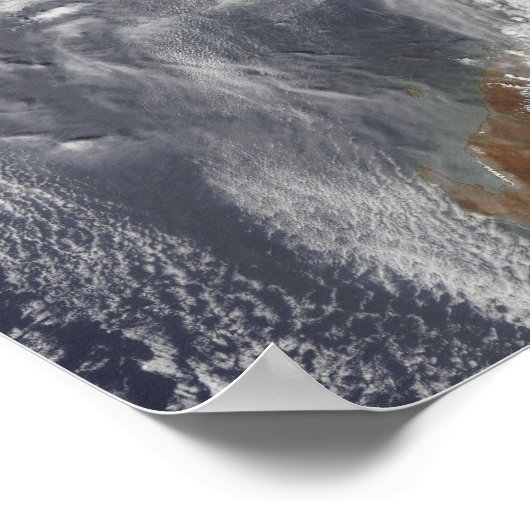 Tropische Cyclone Laurence over Western-Australisc Poster (Hoek)