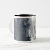 Tropische Cyclone Laurence Tweekleurige Koffiemok (Voorkant links)