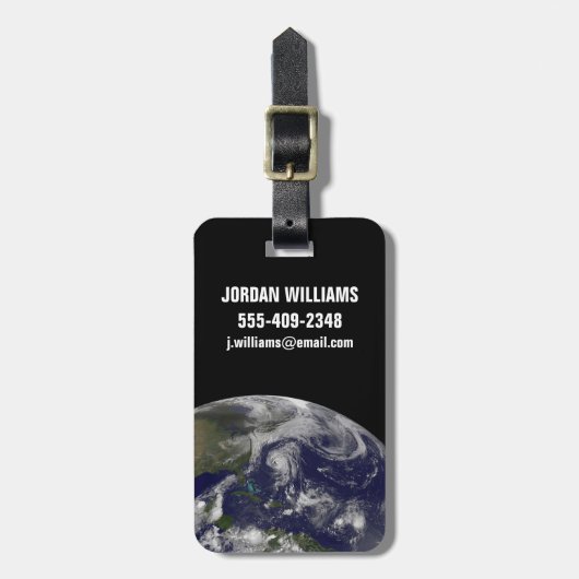 Tropische cyclonen Katia, Lee, Maria en Nate. Bagagelabel (Voorkant verticaal)