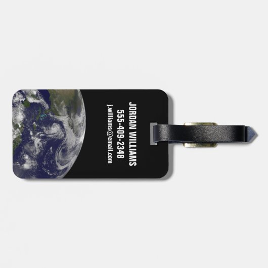 Tropische cyclonen Katia, Lee, Maria en Nate. Bagagelabel (Achterkant horizontaal)