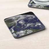 Tropische cyclonen Katia, Lee, Maria en Nate. Bier Onderzetter (Linkerzijde)