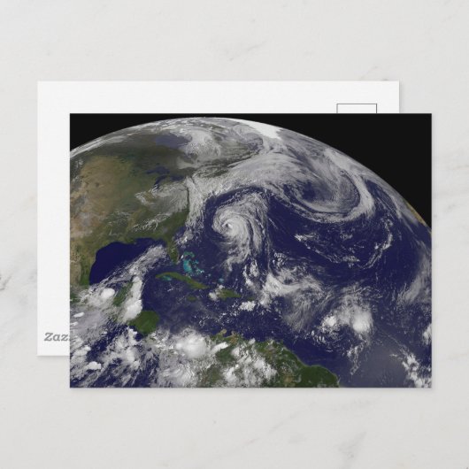 Tropische cyclonen Katia, Lee, Maria en Nate. Briefkaart (Voorkant / Achterkant)