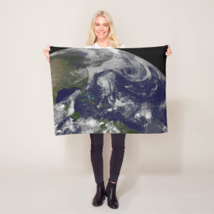 Tropische cyclonen Katia, Lee, Maria en Nate. Fleece Deken