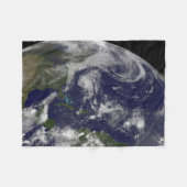 Tropische cyclonen Katia, Lee, Maria en Nate. Fleece Deken (Voorkant (Horizontaal))