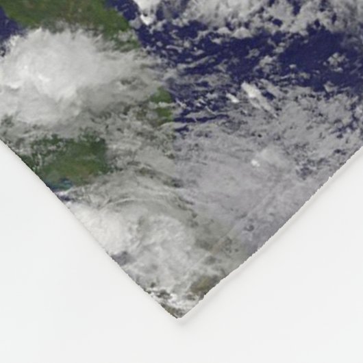 Tropische cyclonen Katia, Lee, Maria en Nate. Fleece Deken (Hoek)
