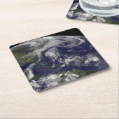 Tropische cyclonen Katia, Lee, Maria en Nate. Kartonnen Onderzetters (Schuin)