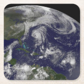 Tropische cyclonen Katia, Lee, Maria en Nate. Kartonnen Onderzetters (Voorkant)