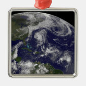 Tropische cyclonen Katia, Lee, Maria en Nate. Metalen Ornament (Voorkant)