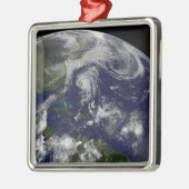 Tropische cyclonen Katia, Lee, Maria en Nate. Metalen Ornament (Links)