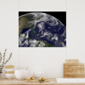 Tropische cyclonen Katia, Lee, Maria en Nate. Poster (Keuken)