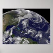 Tropische cyclonen Katia, Lee, Maria en Nate. Poster (Voorkant)