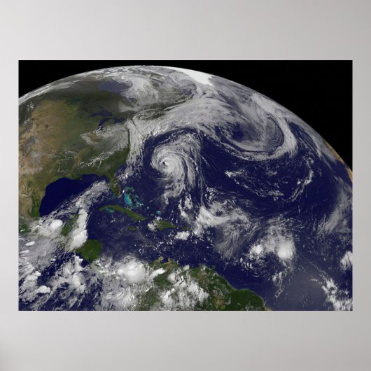 Tropische cyclonen Katia, Lee, Maria en Nate. Poster (Voorkant)