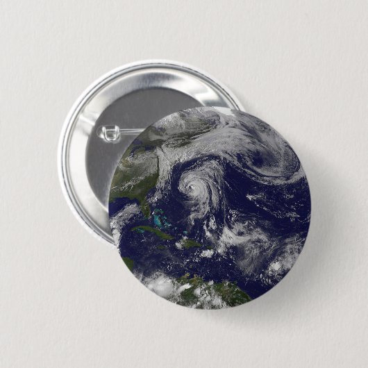 Tropische cyclonen Katia, Lee, Maria en Nate. Ronde Button 5,7 Cm (Voorkant /achterkant)